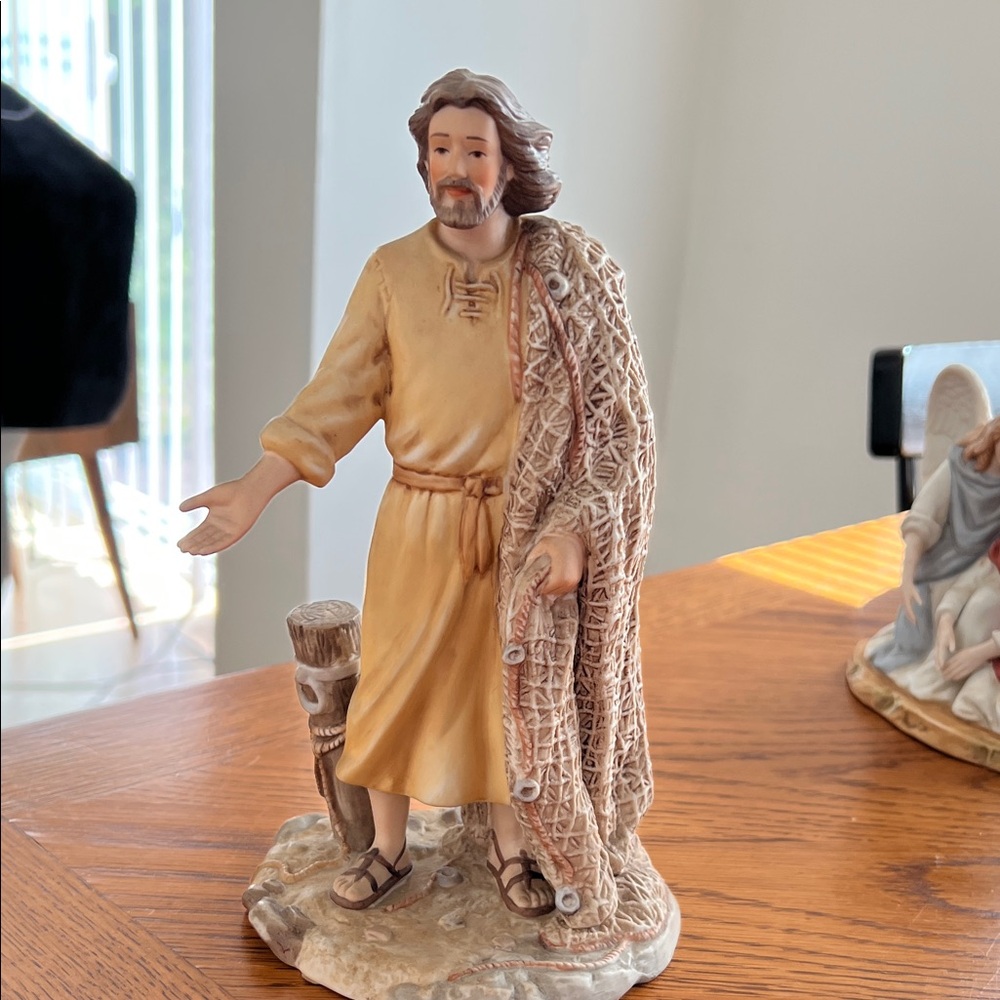 Handcrafted Beige and Brown Figurine